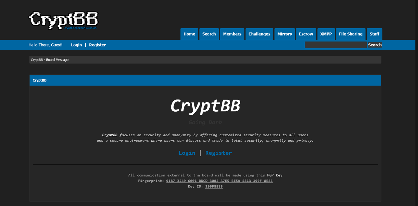 CryptBB dark web forum placeholder